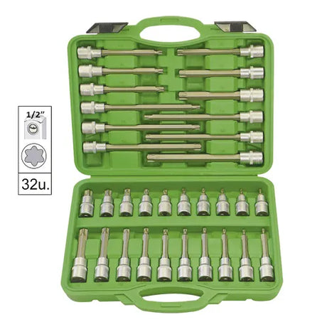 Trusa capete tubulare torx pentru suruburi cu 32 piese jbm