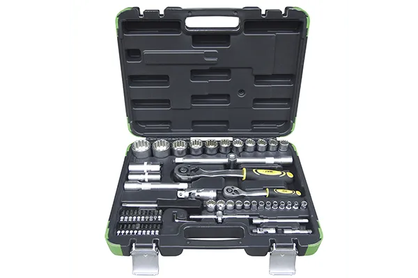 Trusa chei tubulare spline de 1/2' si 1/4' cu 61 piese jbm