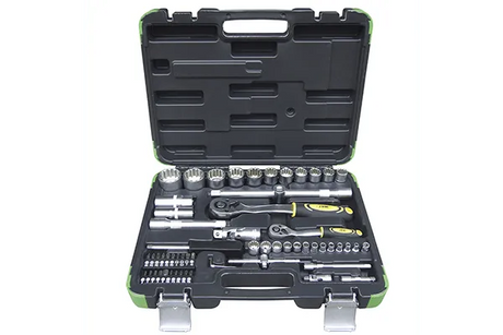 Trusa chei tubulare spline de 1/2' si 1/4' cu 61 piese jbm