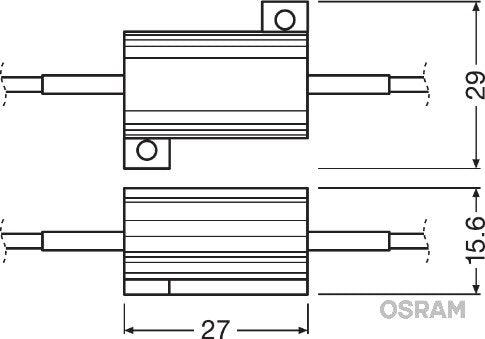 Unitate de control canbus 12v 21w bli 2 buc osram