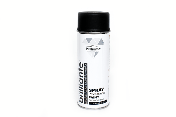 Vopsea spray negru grafit mat (ral 9011) 400ml brilliante