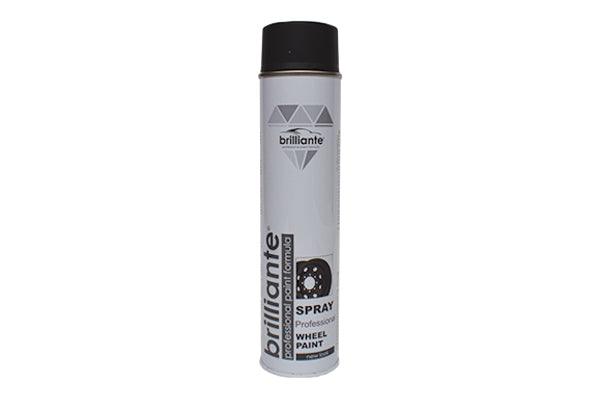 Vopsea spray pentru jante negru mat 600 ml brilliante