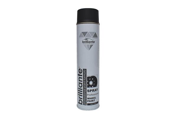 Vopsea spray pentru jante negru satin 600 ml brilliante