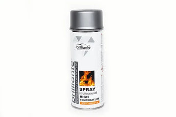 Vopsea spray temperaturi inalte (argintiu) 400ML Brilliante 01453